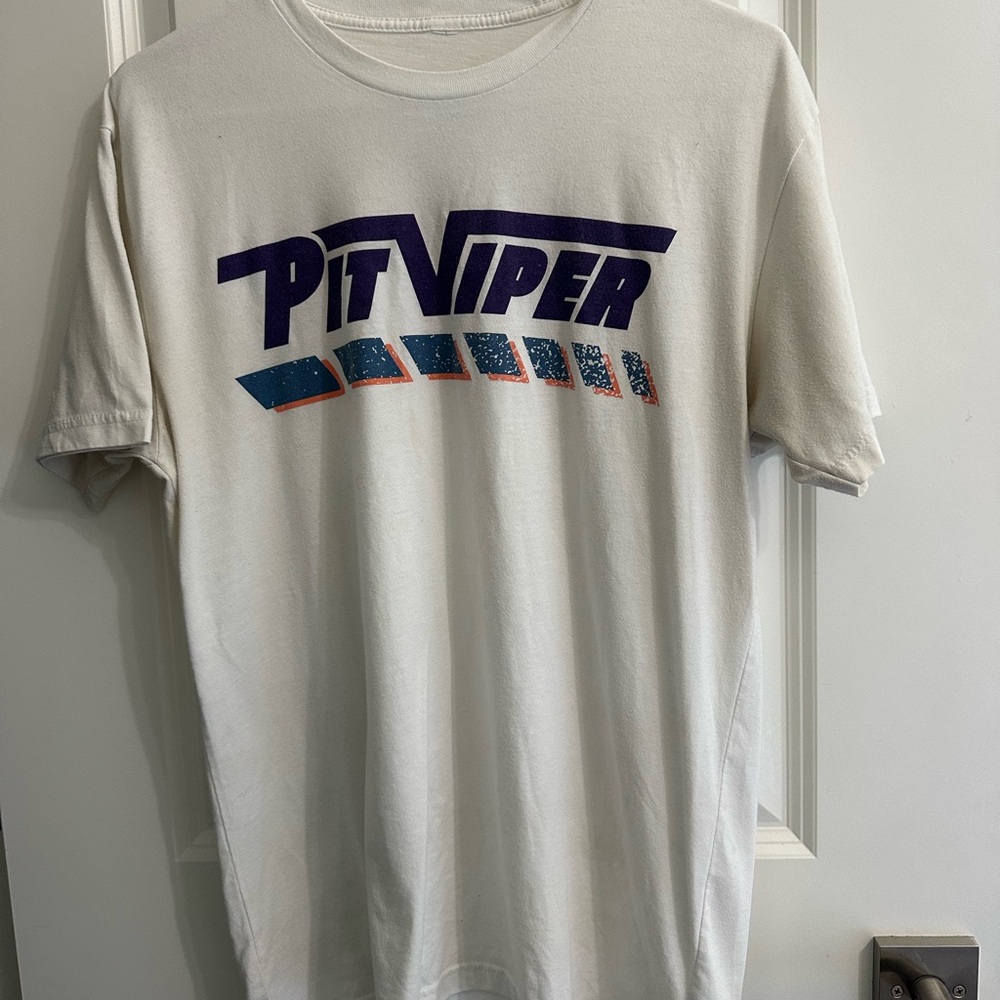 Pit Viper Cream and Purple Graphic Tee